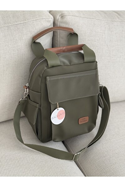 BAGLOVİS Жіночий рюкзак із штучної шкіри з бічними та передніми кишенями