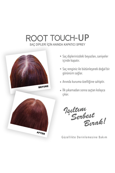 Neva ROOT TOUCH-UP Saç Dipleri İçin Kapatıcı Sprey KIZIL 75ml x 4adet