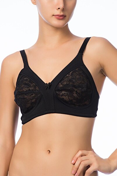 NBB Women's Microfiber Unpadded Gathering Minimizer Lace Bra