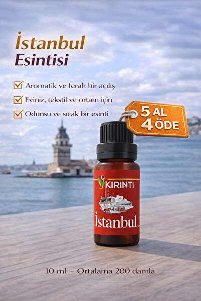 KIRINTI 2000 İSTANBUL Kokulu Esansı 10 ml – Buhurdanlık, Difüzör ve Oda Kokusu
