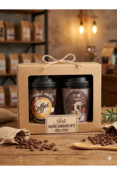 Molansa Living 2'Li Termos Bardak Sızdırmaz Kapaklı Sıcak Soğuk Tutan Seyahat...