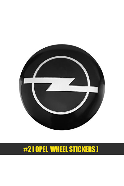 Choice 4 قطع من أغطية مركز عجلات السيارة السوداء مقاس 56 مم، ملصقات شعار لأوب...