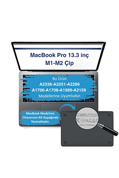 Mcstorey Macbook Pro Kılıf 13inç M1 M2 Çip Deri Kaplama A1706 A1708 A1989 A2159 A2251 A2289 A2338 Uyumlu Leat