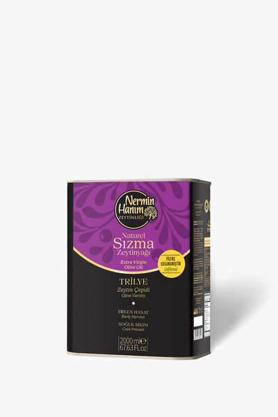 Nermin Hanım Zeytinliği Trilye - Filtresiz Erken Hasat Soğuk Sıkım Zeytinyağı...