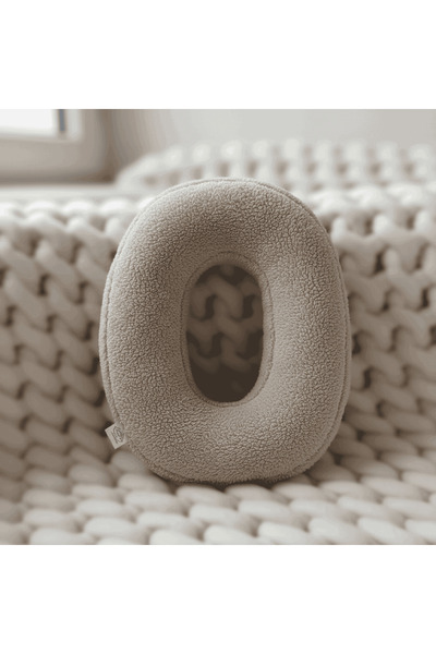 Woodesk Litera, Γράμμα Ο, Μαξιλάρι, Μαξιλάρι ριχτάρι, Γεμισμένο με ίνες, Ύφασ...