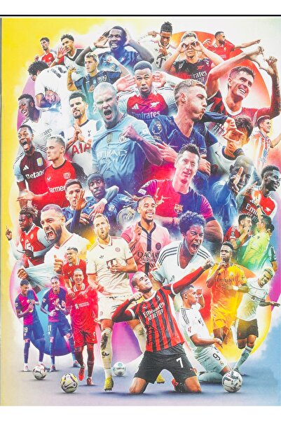 Deniz Oyuncak FUTBOLCU BOYAMA KİTABI STICKER HEDİYELİ ARKA KAPAK KESİLEREK MA...