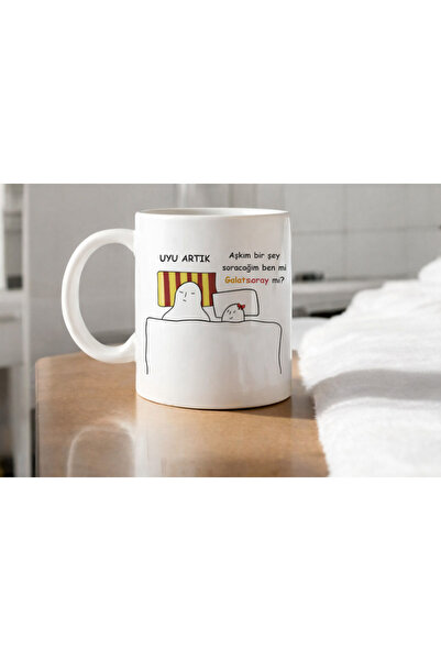 Toyaso Kişiye Özel Aşkım Ben mi Galatasaray mı Taraftar Kupa Bardak Hediye
