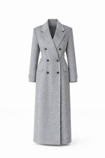 HAZELANNA Premium Gri Kaban