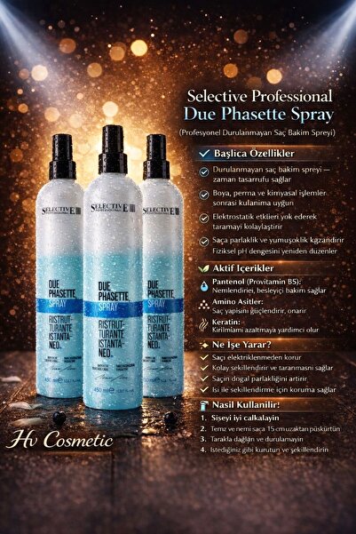 Selective Professional Selective Protek Due Phasette Mavi Su (fön Suyu) 450 M...