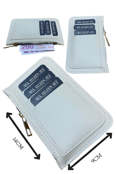 Ayleen Ayz Πορτοφόλι από συνθετικό δέρμα με 6 θήκες για κάρτες και θήκη για κ...