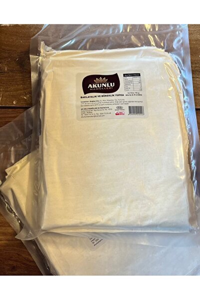 ak unlu mamülleri ve tatlıcılık Vakum Paketli Günlük Yumurtalı Baklavalık Yuf...