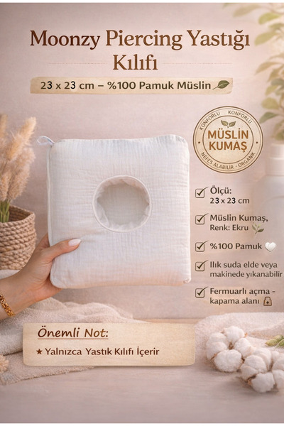 moonzy - minimalist & cozy Moonzy jastučnica za piercing – 26 x 26 cm – 100% ...