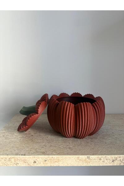 Sem-X Design Bordo Dekoratif Bal Kabağı - Dekoratif Kutu/Obje