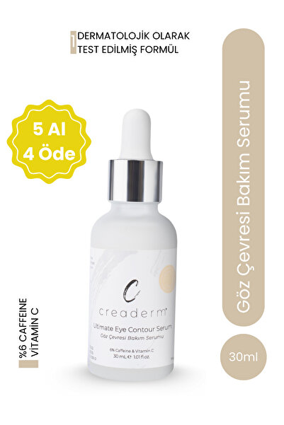 CREADERM Göz Çevresi Bakım Serumu 30 ml (%6 Caffeine & Vitamin C)