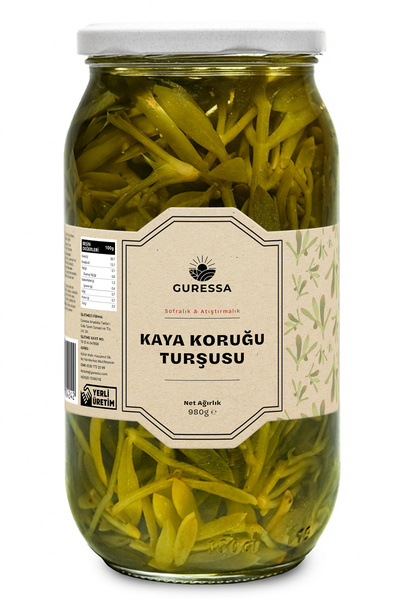 GURESSA Kaya Koruğu Turşusu 1000 ml (Mezelik & Atıştırmalık)