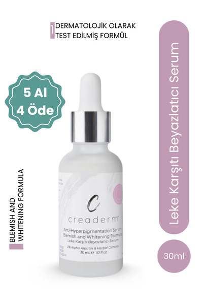 CREADERM Leke Karşıtı Beyazlatıcı Serum (2% Alpha Arbutin&herbalcomplex)