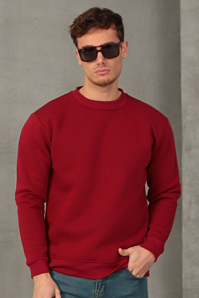 COTTONLAB Unisex Relax Fit Rahat Kesim Pamuklu Yumuşak Dokulu İçi Polarlı Bas...