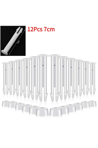 Choice 7 سم، 12 مجموعة (12/24 قطعة) دبابيس بلاستيكية بديلة لحمامات السباحة ذا...