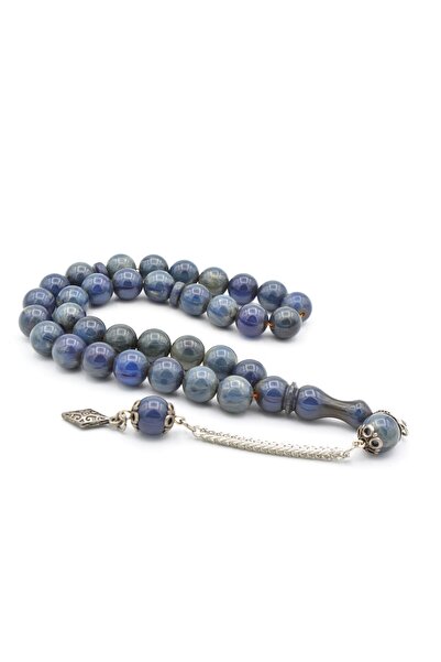 Murty99 Срібне покриття, куля з вирізами, темно-синій каталін, чотки