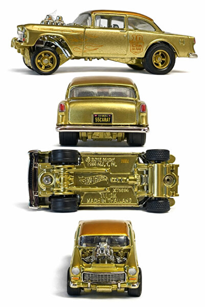 HOT WHEELS 2026 Car Culture - Thrill Climbers ’55 Chevy Bel Air Gasser (Gold Chase) - (Çok Nadir Model)
