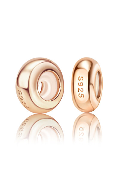 Choice خرز فاصل من زجاج مورانو ذهبي وذهبي وردي لامع من الفضة الإسترليني عيار ...