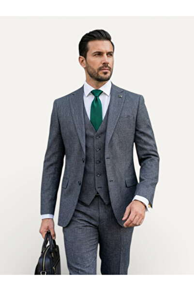 HERMOSE Signature |   Oxford Blue Vest Suit