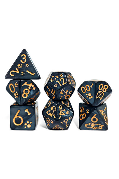 Choice3 HSWD102 7Pcs/set Cute Dog Acrylic Dice Set DND RPG TRPG Role Playing ...