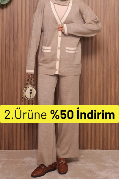 Balenbi Дамски овърсайз пуловер с V-образно деколте и плътен трикотаж Скромна...