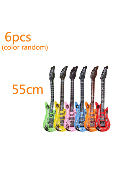 Choice 55-90cm 55cm Random 6pcs 1/6pcs Rock Inflatable Guitar Inflatable Prop...