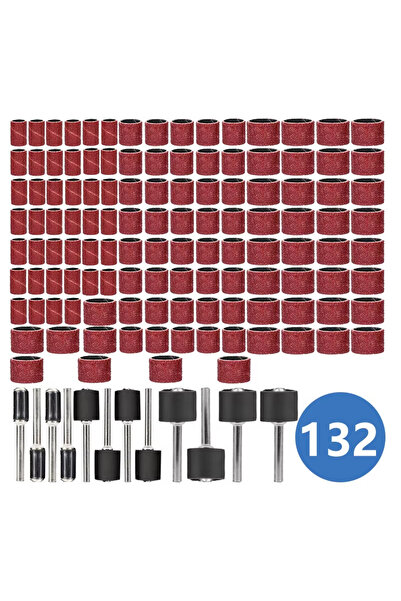 Choice مجموعة أسطوانة صنفرة مكونة من 132 قطعة، مناسبة لأداة دريميل الدوارة، ت...