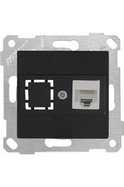 Mutlusan ريتا مقبس بيانات أسود 1*RJ45 (CAT6) (MKZ)