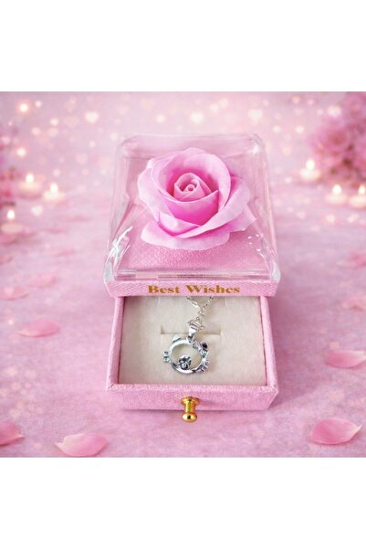 velve Cutie eleganta cu sertar Fragrant Desires, stilizata cu trandafir de sa...