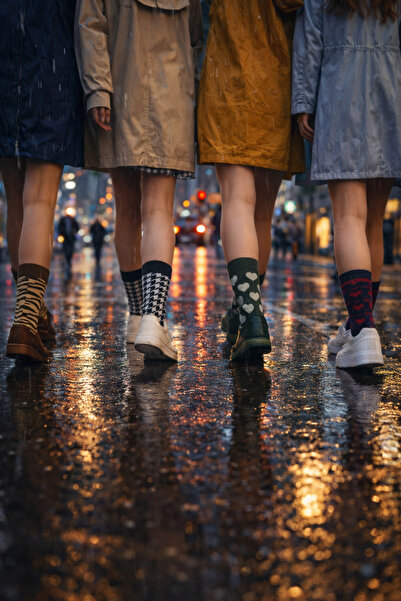 alpaca foot tech 12 Pairs of Patterned Women's Socks