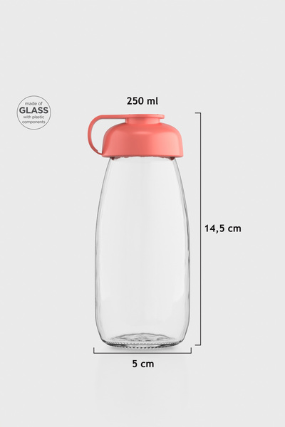 Renga Milky Kids 250 ml Glass Bottle 181011 Pomegranate Flower