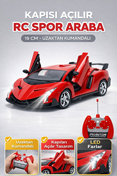 TRENDZONE Uzaktan Kumandalı Full Fonksiyon Kapıları Açılabilir Işıklı Spor Ar...