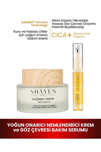Shayen Paris GAOBEN™ Éclat Cilt Bakım Seti | Koyu Halka & Şişlik Karşıtı Göz ...