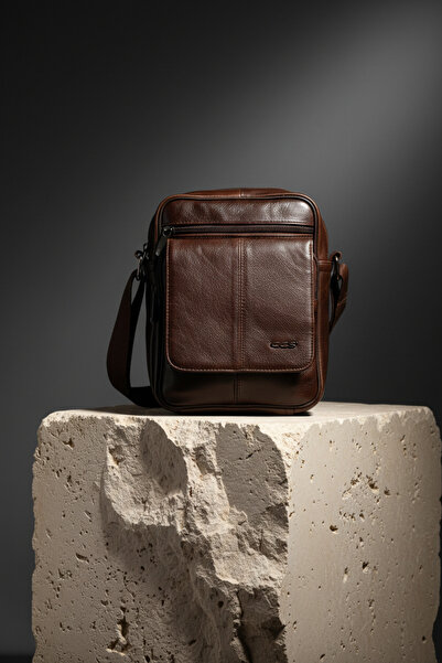 ÇÇS 30996 Hakiki Deri Çapraz - Postacı Çanta