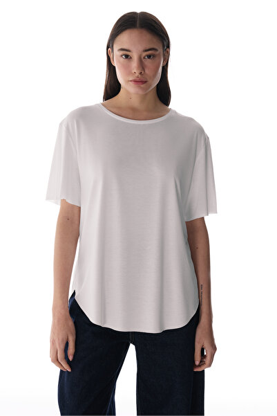 Penti Біла футболка з великим коміром Oversize Modal T-Shirt