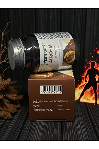 Pharmateks -Afro-M Kore Ginsengi Ekstresi İçeren Takviye Edici Gıda 60 Kapsül