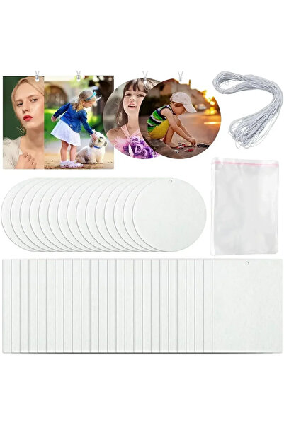 choice2 Round-50pcs 30/50PCS Sublimation Air Freshener Blanks Kit – DIY Hangi...