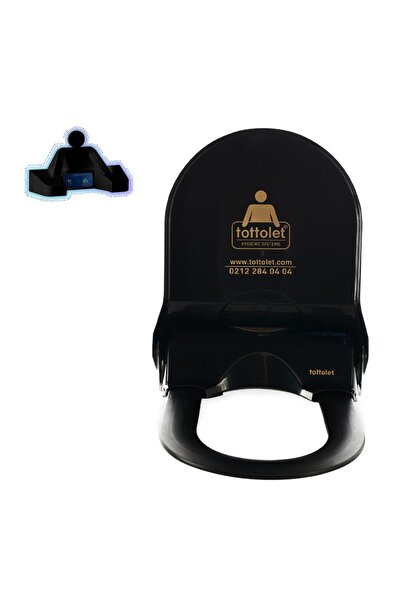 tottolet ® Elektrikli-ledsörlü® Otomatik Hijyenik Klozet Kapak Sistemi - Siyah