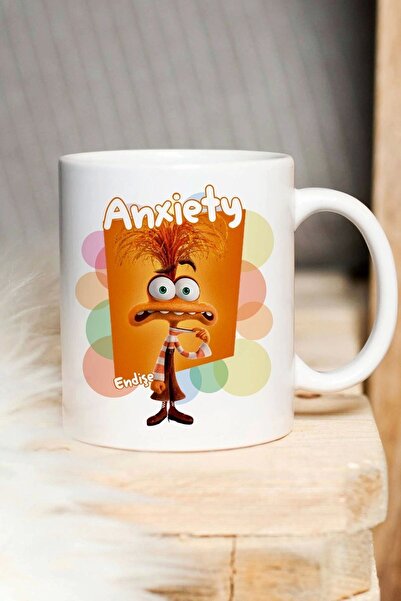 HEDİYEDİYE Worry Designed Back Face Mug - Series 3
