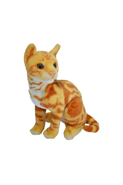 berattoys 35 cm sesli peluş kedi miyavlayan oyuncak kedi hediyelik peluş oyuncak
