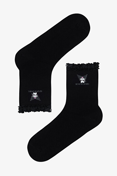 Penti Pamuklu Kuromi Dantelli Soket Çorap