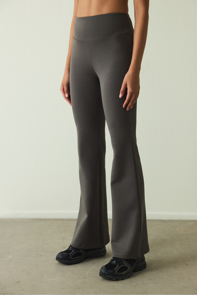 Penti Antrasit Easy Yüksek Bel İspanyol Paça Pantolon