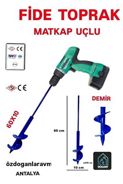 dogant özdoğanlar avm Demir Metal Fide Fidan Dikme Toprak Burgusu Matkap Ucu ...