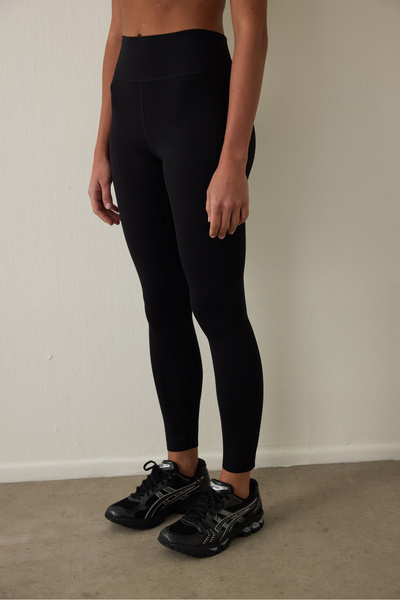 Penti Siyah Yüksek Destek Cepli Yüksek Bel Spor Lock Pocket Tayt