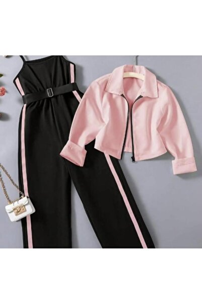 Pntekstil Kız çocuk tulum ceket