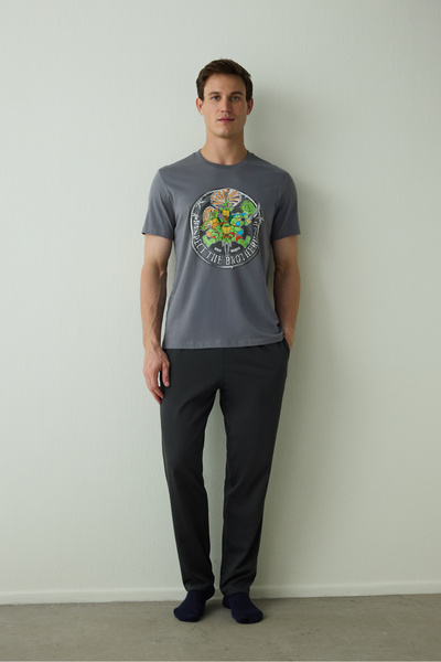 Penti Ανδρικό σετ πιτζάμες με κοντό μανίκι με στάμπα Ninja Turtles