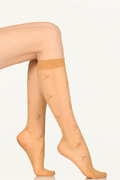 NBB جوارب طويلة تصل إلى الركبة بنمط شينا بلون البشرة